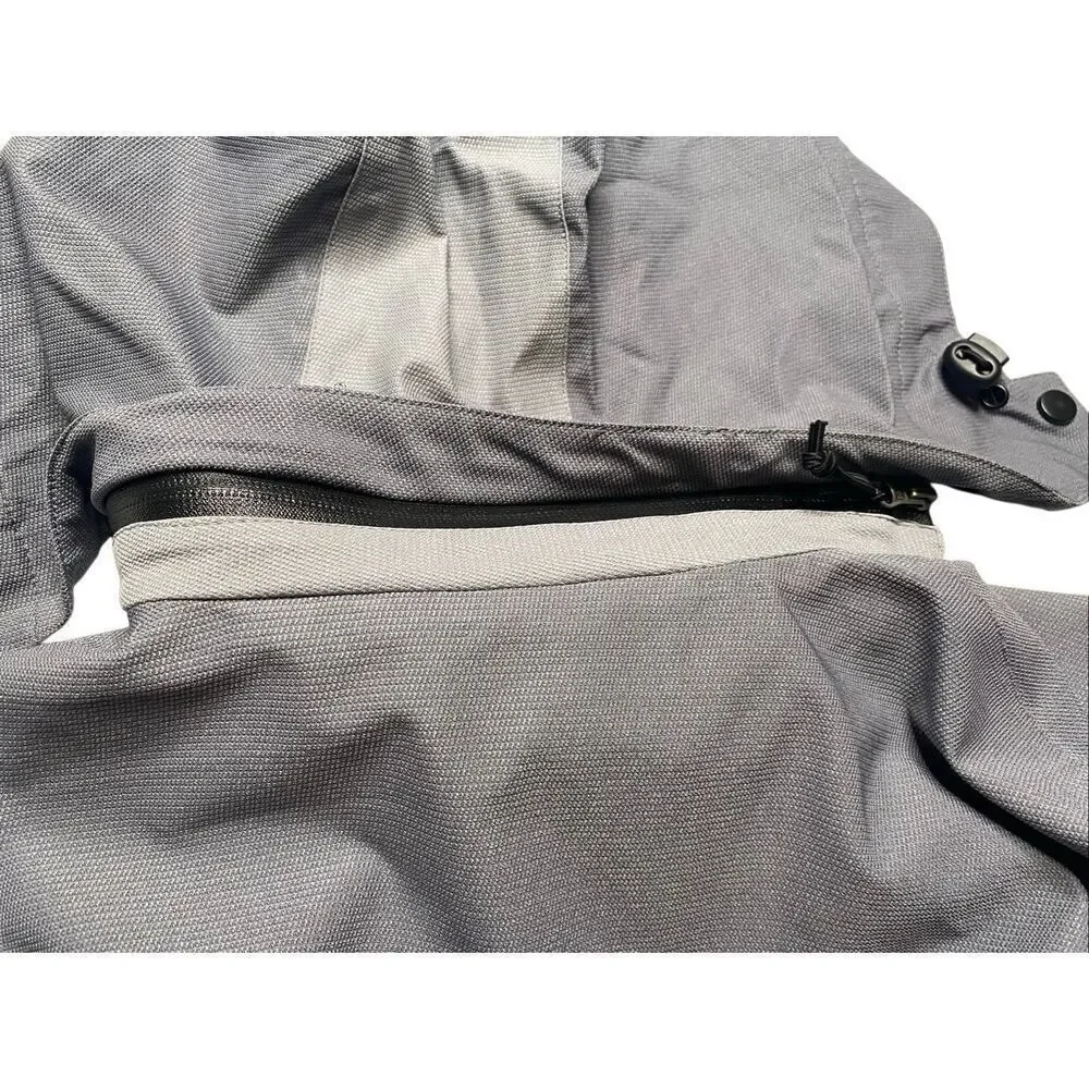 North America Branding Gray Softshell Jacket Men’s Large Hooded Octopus Patch